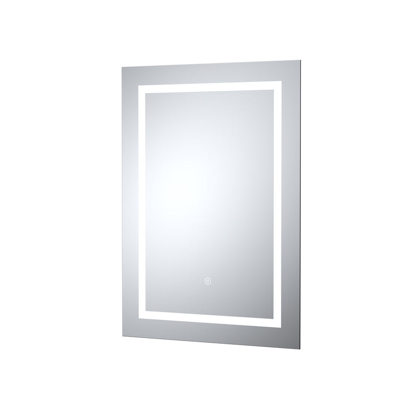 Nuie Sculptor 500x700mm silver LED touch sensor mirror