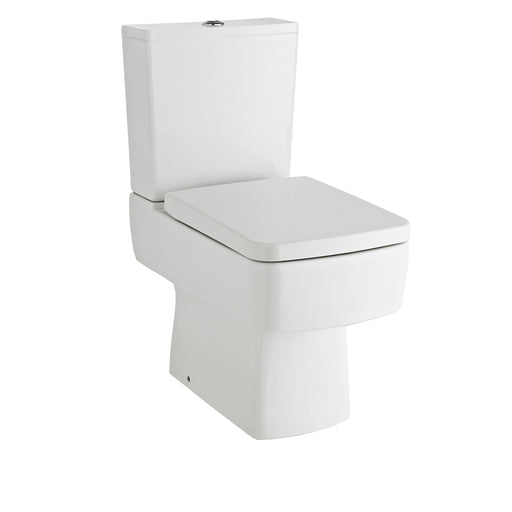 Nuie Semi Flush to Wall Square Toilet Pan White (CBL008)