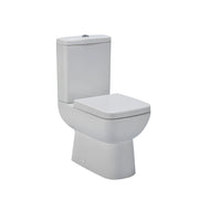 Nuie Short Projection Semi Flush to Wall Close Coupled Toilet Pan White (CPC020)