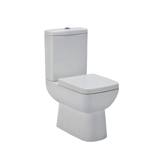 Nuie Short Projection Semi Flush to Wall Close Coupled Toilet Pan White (CPC020)