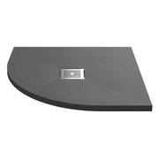 Nuie Slimline Quadrant Shower Tray - Grey Slate