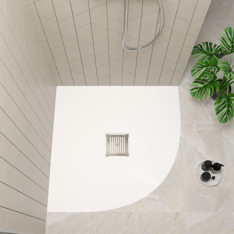 Nuie Slimline Quadrant Shower Tray lifestyle view