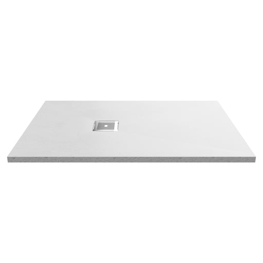Nuie Slimline Rectangular Shower Tray - White Slate