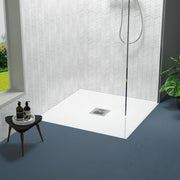 Nuie Slimline Square Shower Tray in a contemporary bathroom