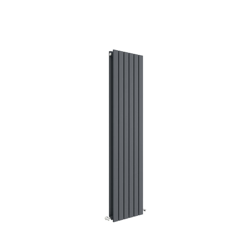 Nuie Sloane Anthracite 1500 x 354mm vertical double panel radiator