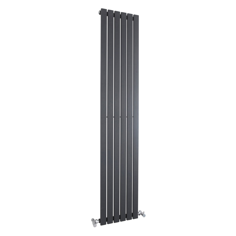 Nuie Sloane Anthracite 1800 x 354mm vertical single panel radiator