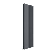 Nuie Sloane Anthracite 1800 x 528mm vertical double panel radiator