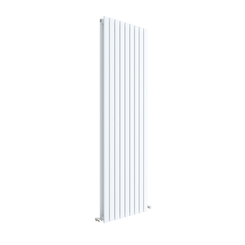 Nuie Sloane Satin White 1800 x 528mm vertical double panel radiator