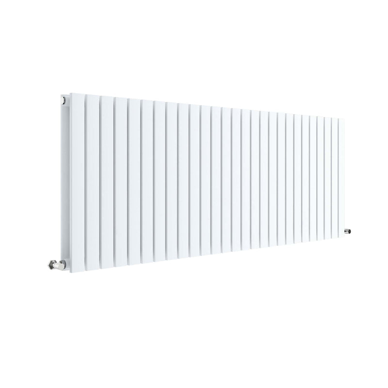 Nuie Sloane Satin White 600 x 1572mm horizontal double panel radiator