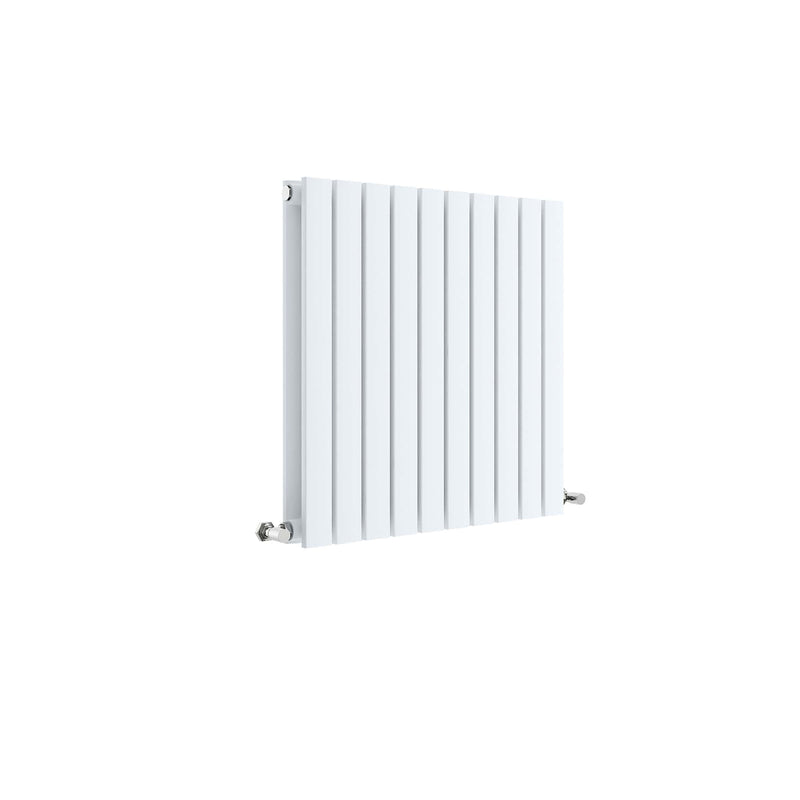 Nuie Sloane Satin White 600 x 586mm horizontal double panel radiator
