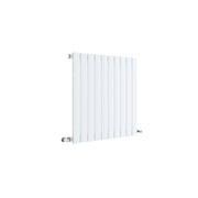Nuie Sloane Satin White 600 x 586mm horizontal single panel radiator