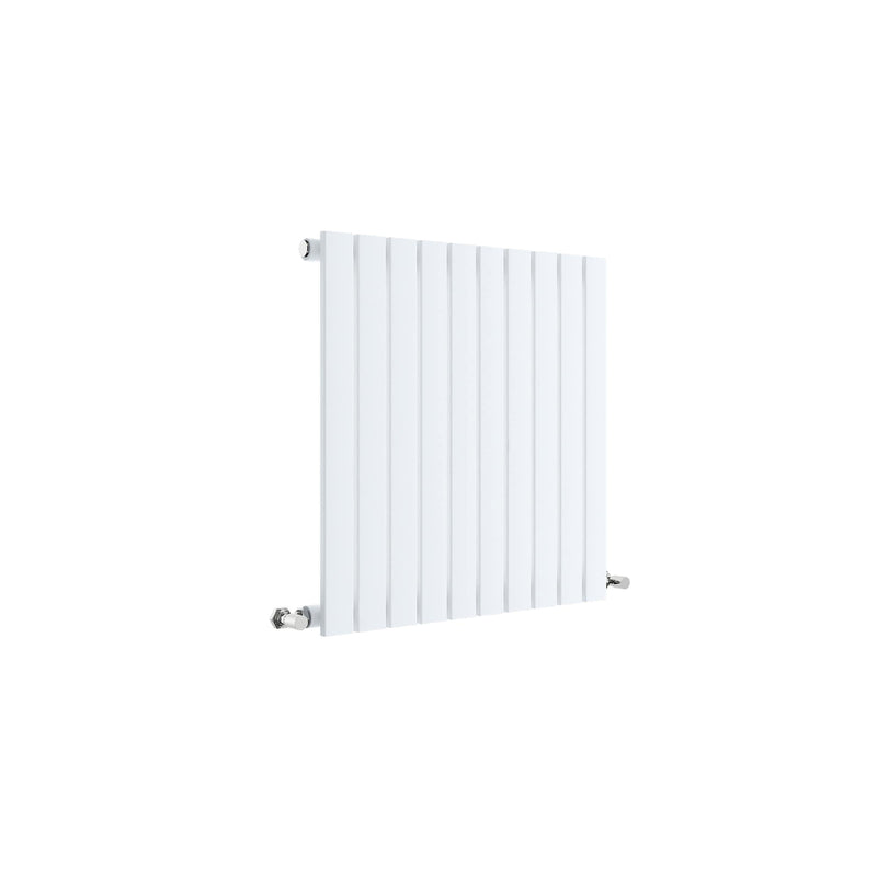 Nuie Sloane Satin White 600 x 586mm horizontal single panel radiator