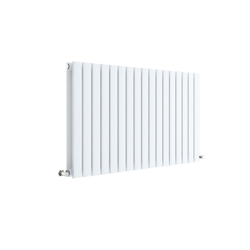 Nuie Sloane Satin White 600 x 992mm horizontal double panel radiator