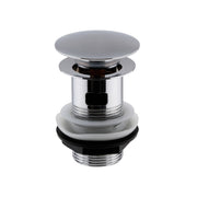 Nuie Slotted Push Button Basin Waste Chrome (EK303)