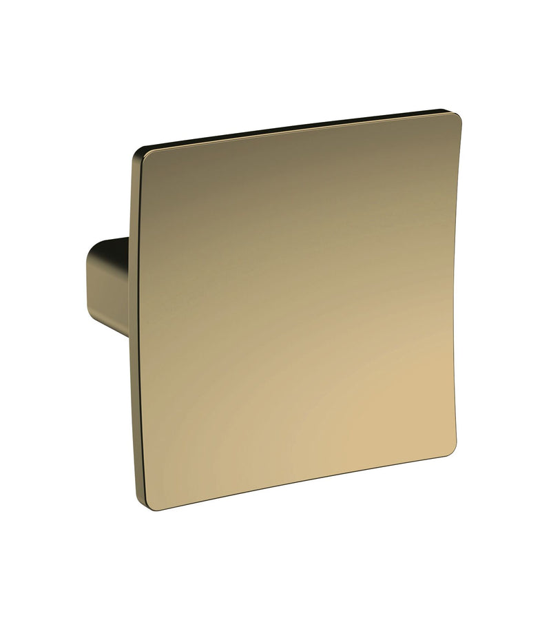 Nuie Square Dished Furniture Knob in Brushed Brass (H821)