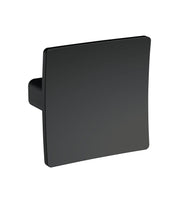 Nuie Square Dished Furniture Knob in Matt Black (H421)