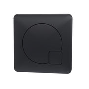 Nuie Square Dual Flush Push Button in Black (MDPB02)