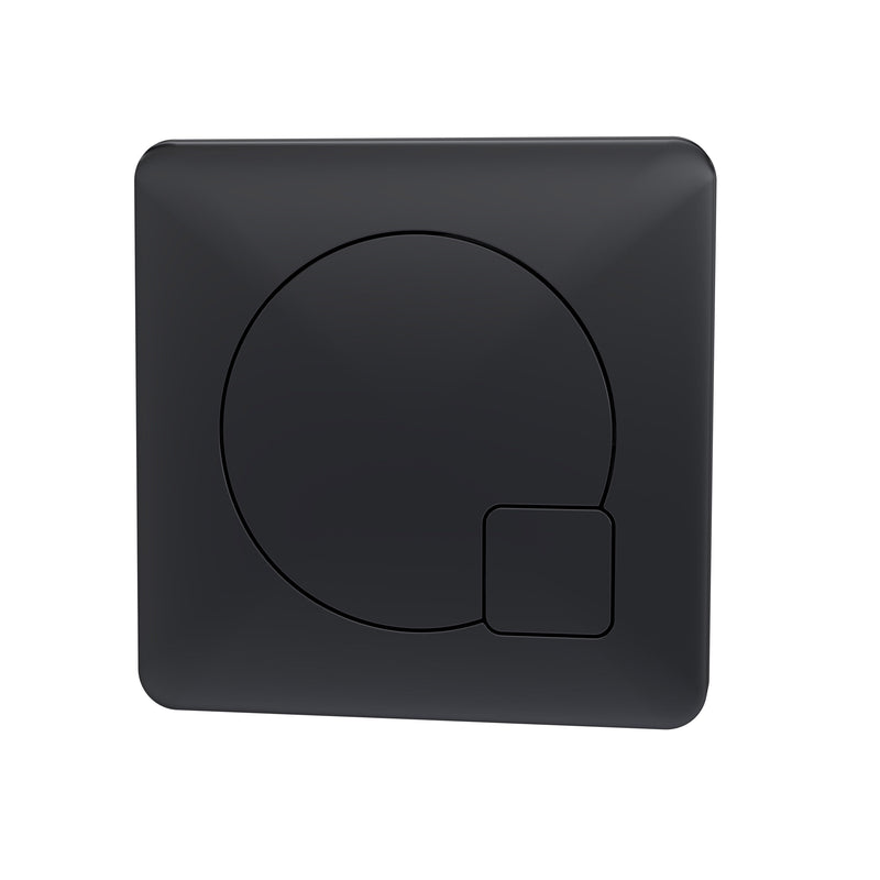 Nuie Square Dual Flush Push Button in Black (MDPB02)