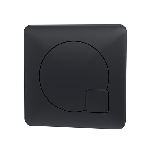 Nuie Square Dual Flush Push Button in Black (MDPB02)
