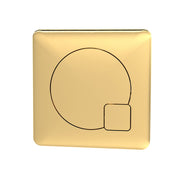 Nuie Square Dual Flush Push Button in Brushed Brass (MDPB03)