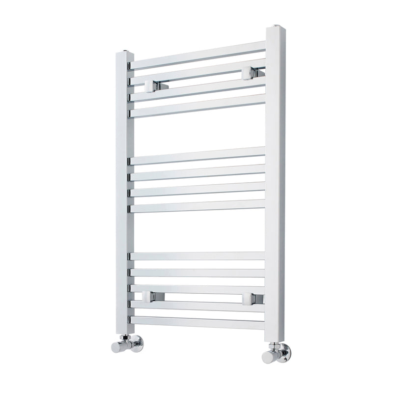 Nuie Square Ladder Chrome 800 x 500mm vertical heated towel rail