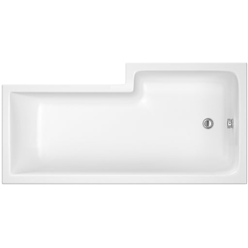 Nuie Square Shower Bath with Legs (All Sizes) in 1500mm Left Hand (WBS1585L)