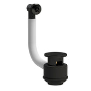 Nuie Stone Basin Waste with Overflow in Matt Black (E421)