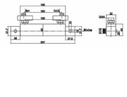 Nuie Thermostatic Bar Shower Valve Chrome (JTY316) line drawing