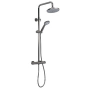 Nuie Thermostatic Bar Shower Valve with Riser Kit in Brushed Pewter (JTY775)