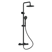 Nuie Thermostatic Bar Shower Valve with Riser Kit in Matt Black (JTY475)