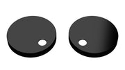 Nuie Toilet Seat Cover Caps Matt Black (TSC401)