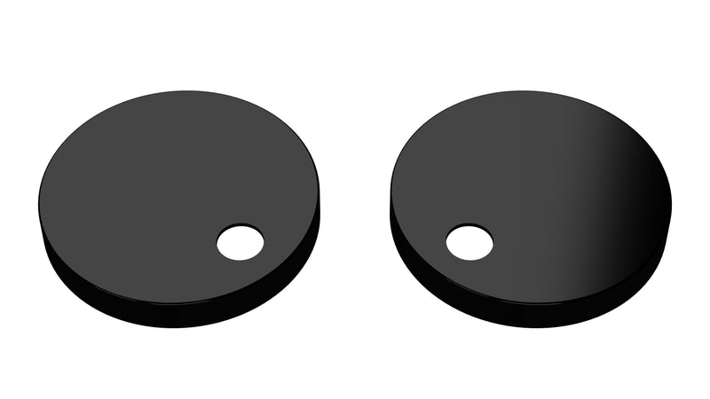 Nuie Toilet Seat Cover Caps Matt Black (TSC401)