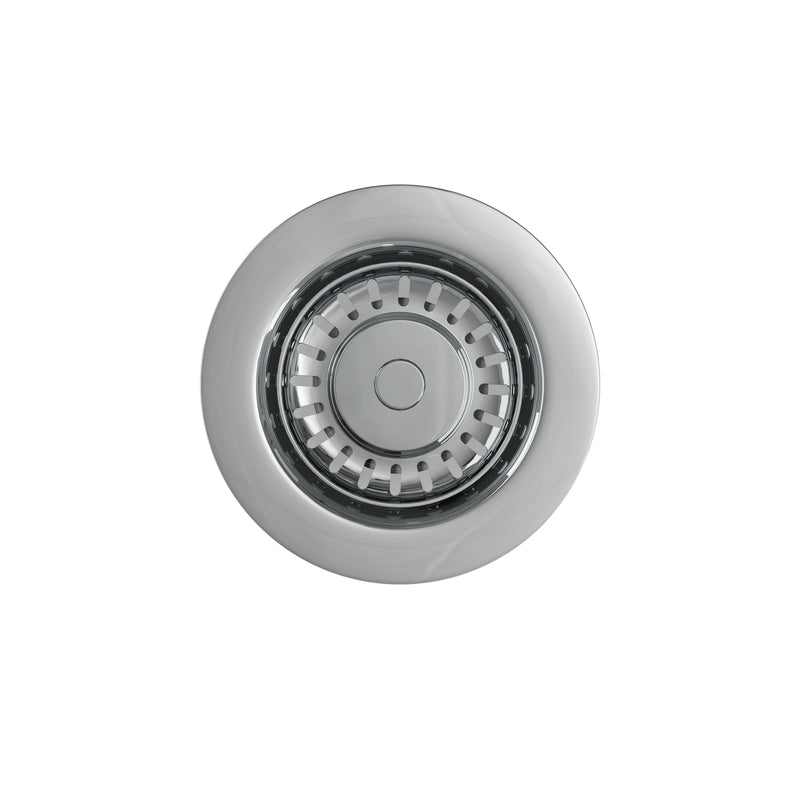 Nuie Top Fix Basket Strainer Kitchen Sink Waste with Overflow in Chrome (PDT-000528)