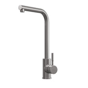 Nuie Top Fix L-Neck Kitchen Tap in Brushed Steel (PDT-001333)