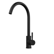 Nuie Top Fix Swan Kitchen Tap in Matt Black (PDT-001311)