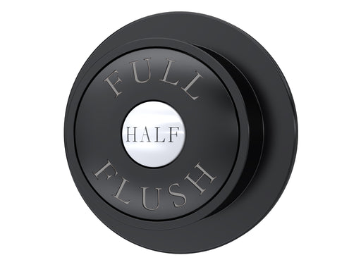 Nuie Traditional Dual Flush Push Button in Black (TDPB02)