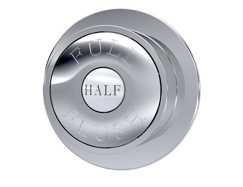 Nuie Traditional Dual Flush Push Button in Chrome (TDPB01)
