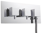Nuie Twin Thermostatic Shower Valve with Diverter Chrome (A3077)