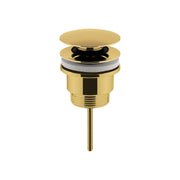 Nuie Universal Push Button Basin Waste in Brushed Brass (EK810)