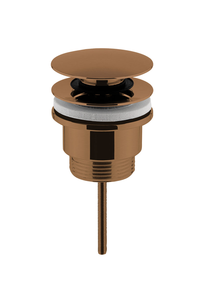 Nuie Universal Push Button Basin Waste in Brushed Bronze (EK1510)