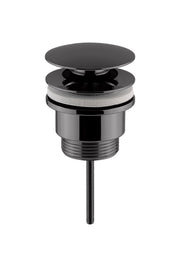 Nuie Universal Push Button Basin Waste in Brushed Pewter (EK710)