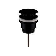 Nuie Universal Push Button Basin Waste in Matt Black (EK410)