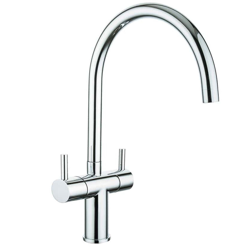 Nuie Velor Two Handle Kitchen Mixer Tap Chrome (KVE305DL)