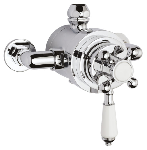 Nuie Victorian Chrome Dual Thermostatic Exposed Shower Valve — A3091E