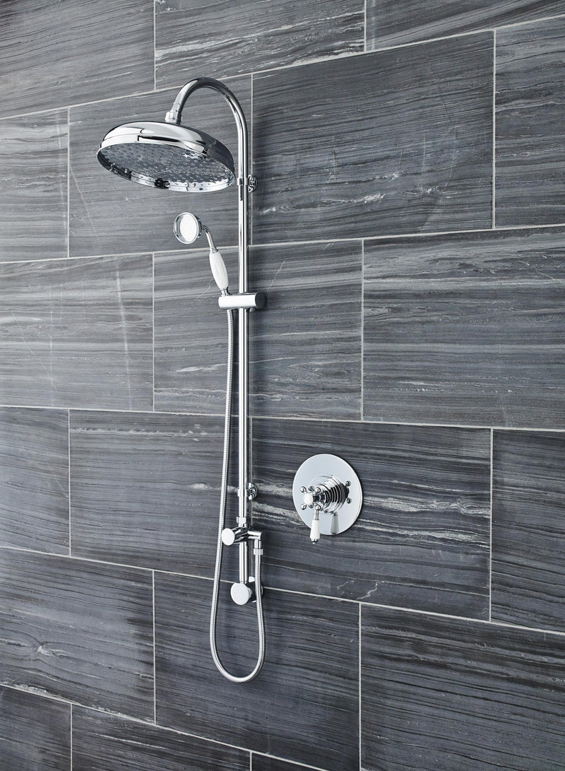 Nuie Victorian Chrome Dual Thermostatic Concealed Shower Valve lifestyle image