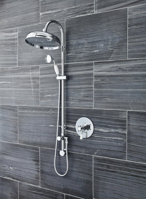 Nuie Victorian Chrome Dual Thermostatic Concealed Shower Valve lifestyle image
