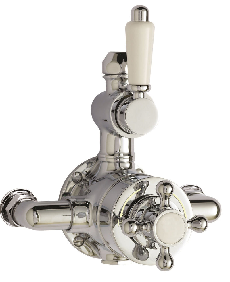 Nuie Victorian Chrome Twin Thermostatic Exposed Shower Valve — A3099E