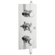 Nuie Victorian Chrome Triple Thermostatic Concealed Shower Valve — ITY315
