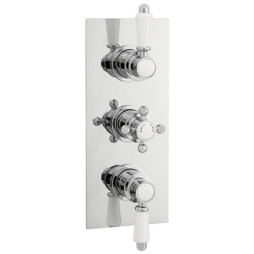 Nuie Victorian Chrome Triple Thermostatic Concealed Shower Valve — ITY315