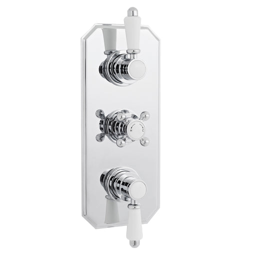 Nuie Victorian Chrome Triple Thermostatic Concealed Shower Valve — ITY317